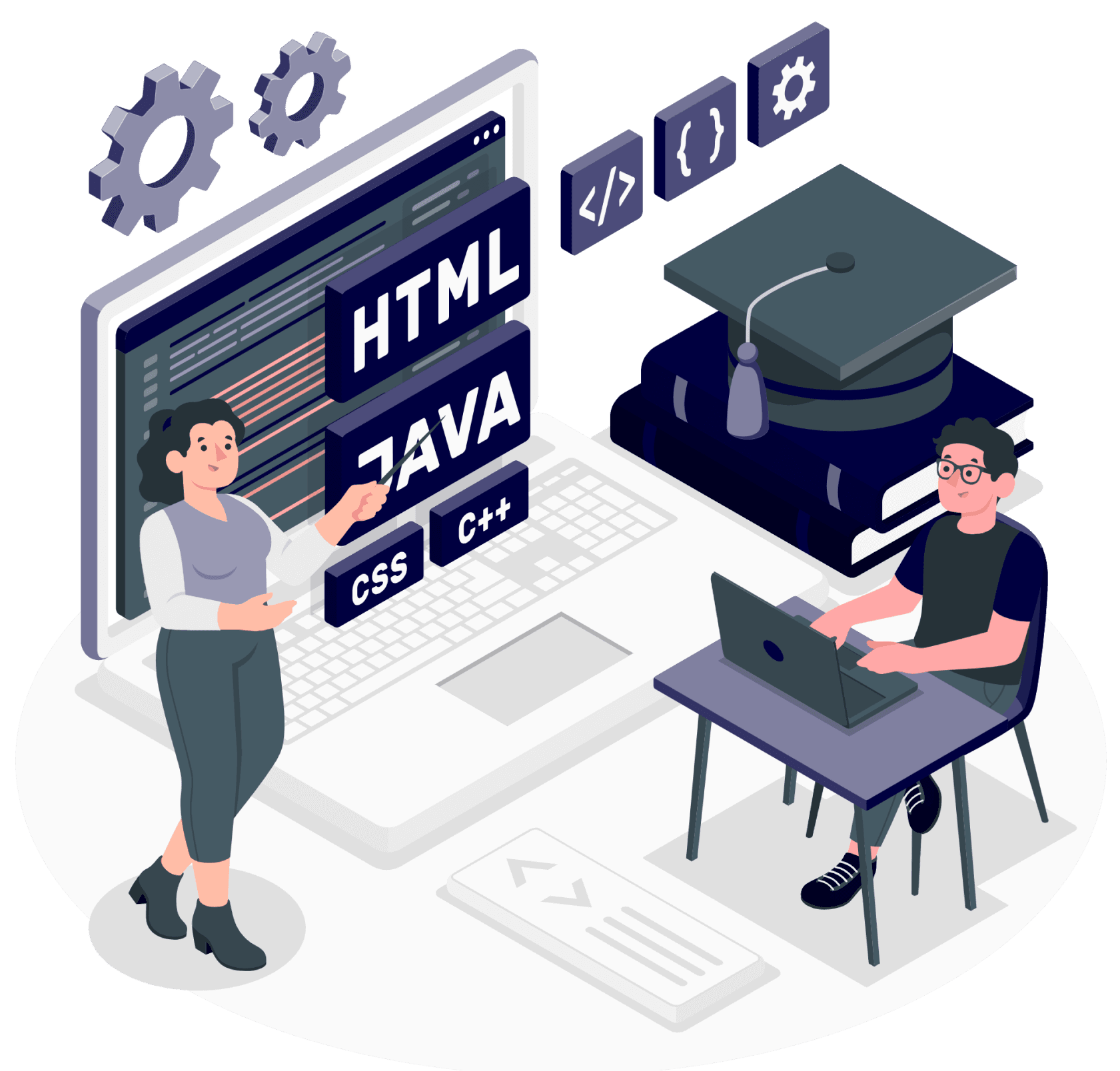 Programming Education Illustration